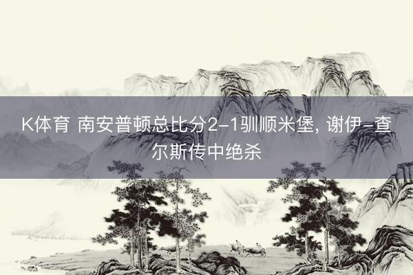 K体育 南安普顿总比分2-1驯顺米堡， 谢伊-查尔斯传中绝杀