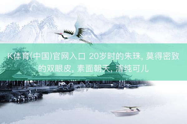 K体育(中国)官网入口 20岁时的朱珠， 莫得密致的双眼皮，<a href=