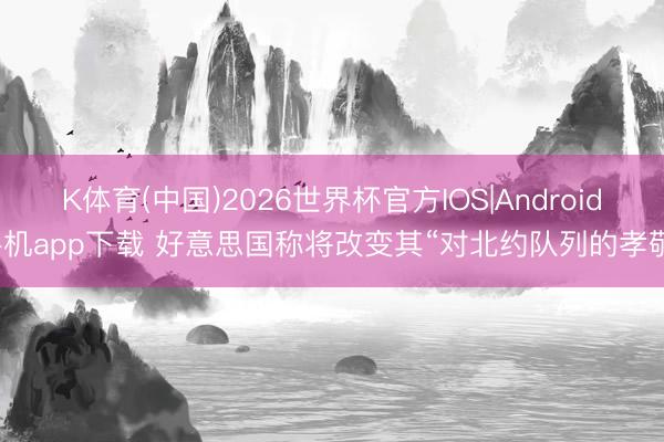 K体育(中国)2026世界杯官方IOS|Android手机app下载 好意思国称将改变其“对北约队列的孝敬”