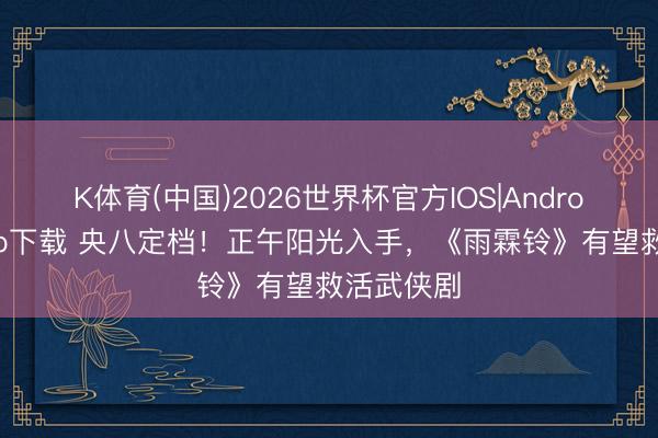 K体育(中国)2026世界杯官方IOS|Android手机app下载 央八定档！正午阳光入手，《雨霖铃》有望救活武侠剧